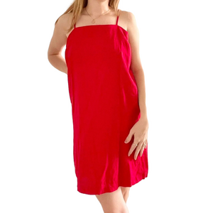 A New Day Dress XXL Red Sleeveless Linen Women’s